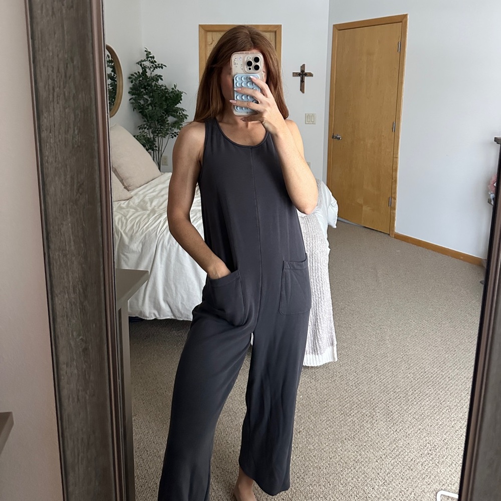 Madewell Women's Sleeveless Jumpsuit - washed Black